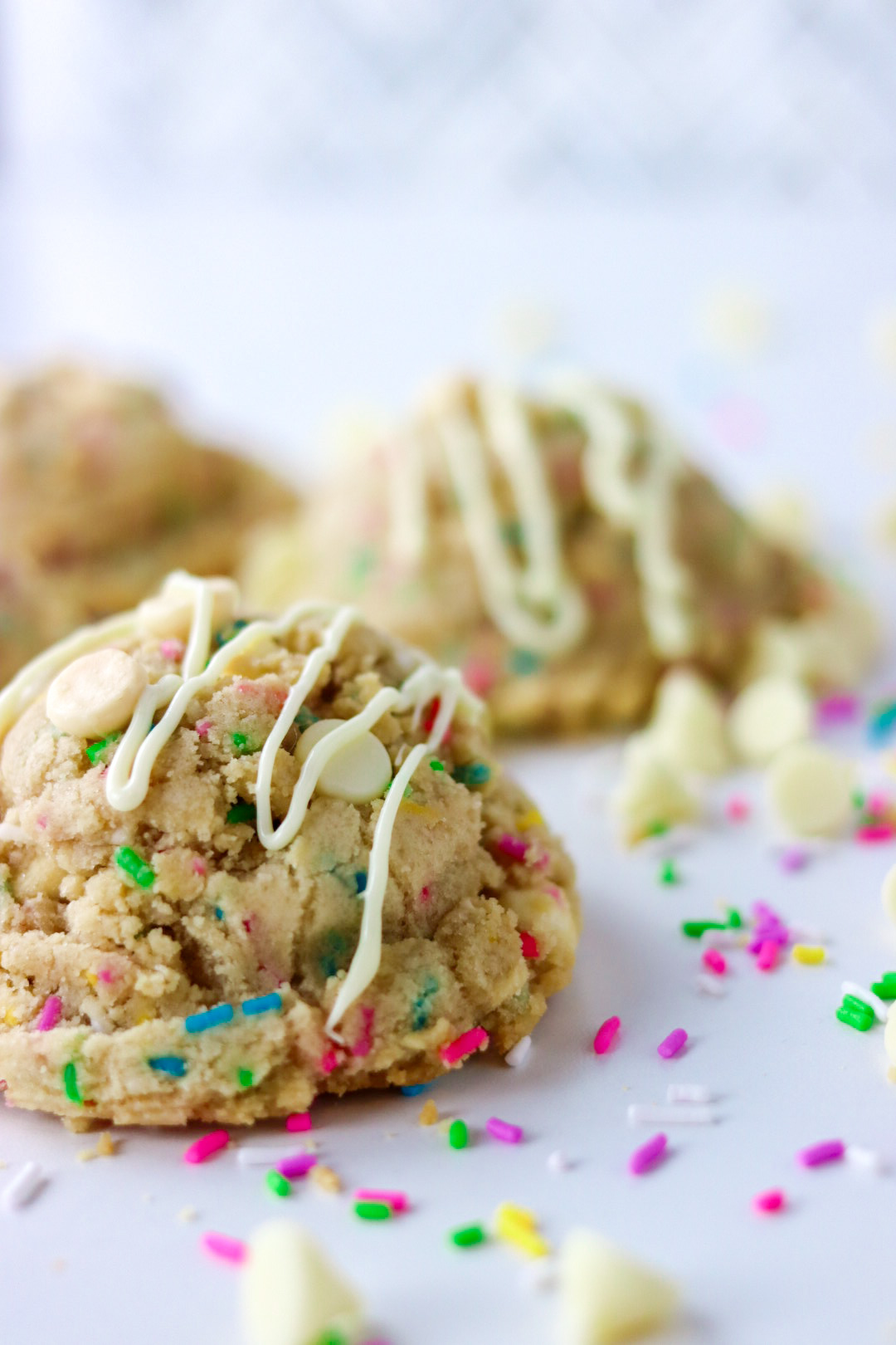 easy FUNfetti cookies that you'll love (thick & chewy) upstate design
